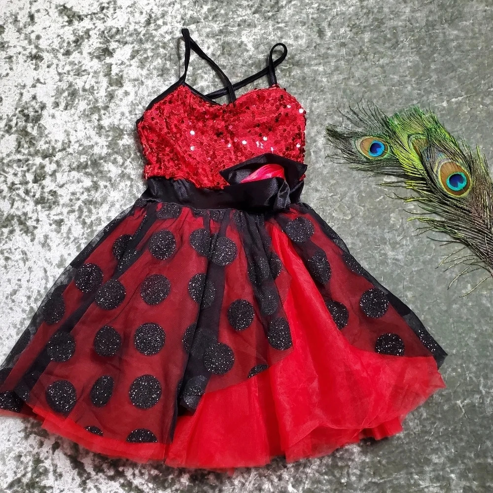 Weissman Red Polkadot 1 Piece Tutu